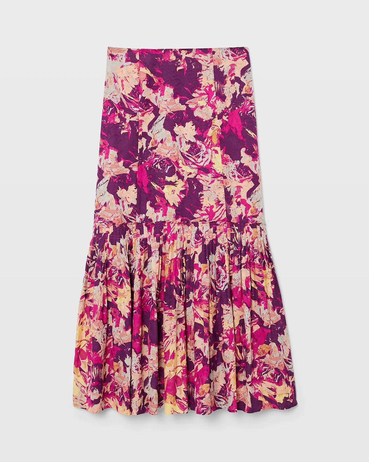 Flounce Hem Maxi Skirt