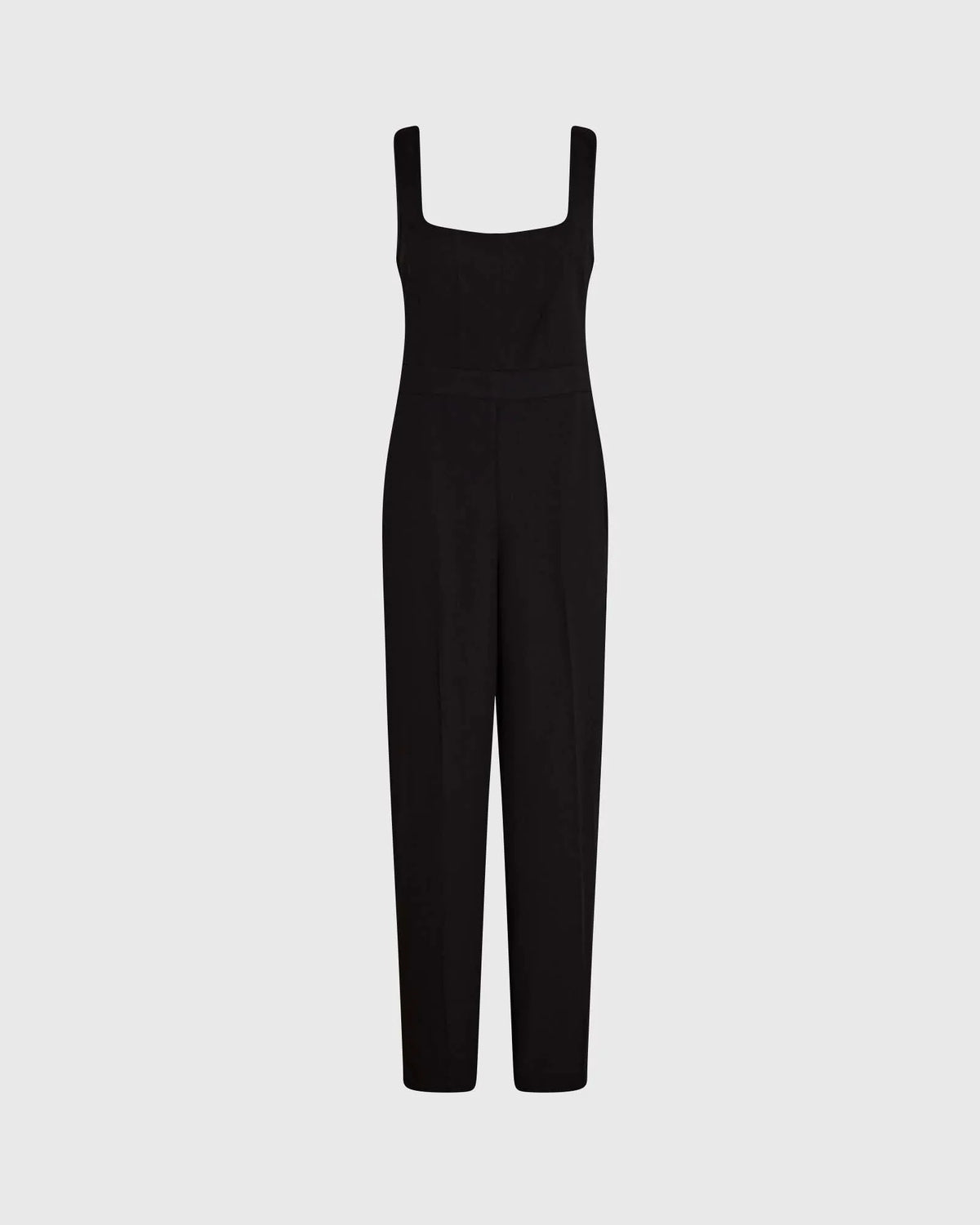 Crepe Square-Neck Jumpsuit