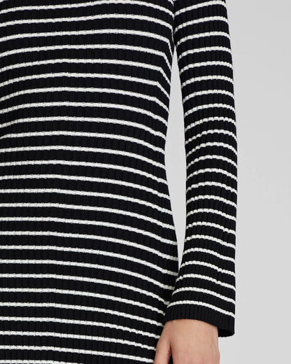 Midi Striped Sweater Dress