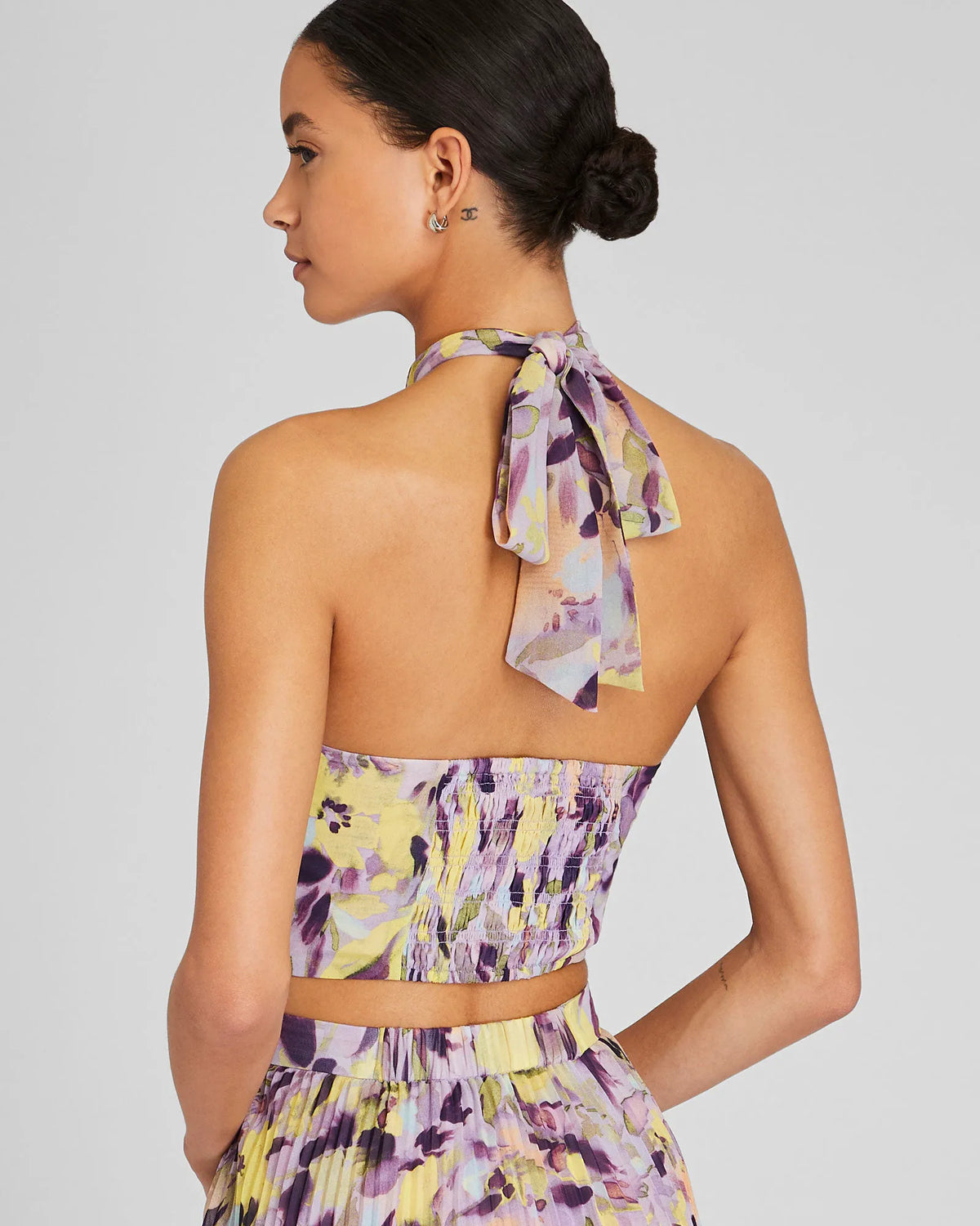 Georgette Tie Halter Top