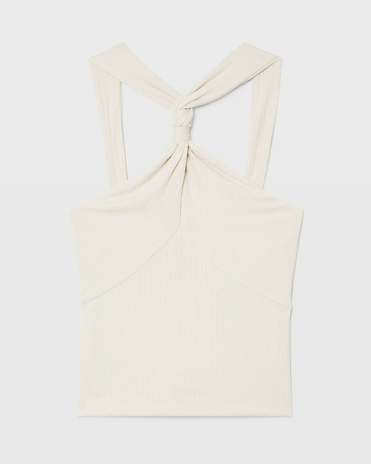 Ribbed Twist Knit Top