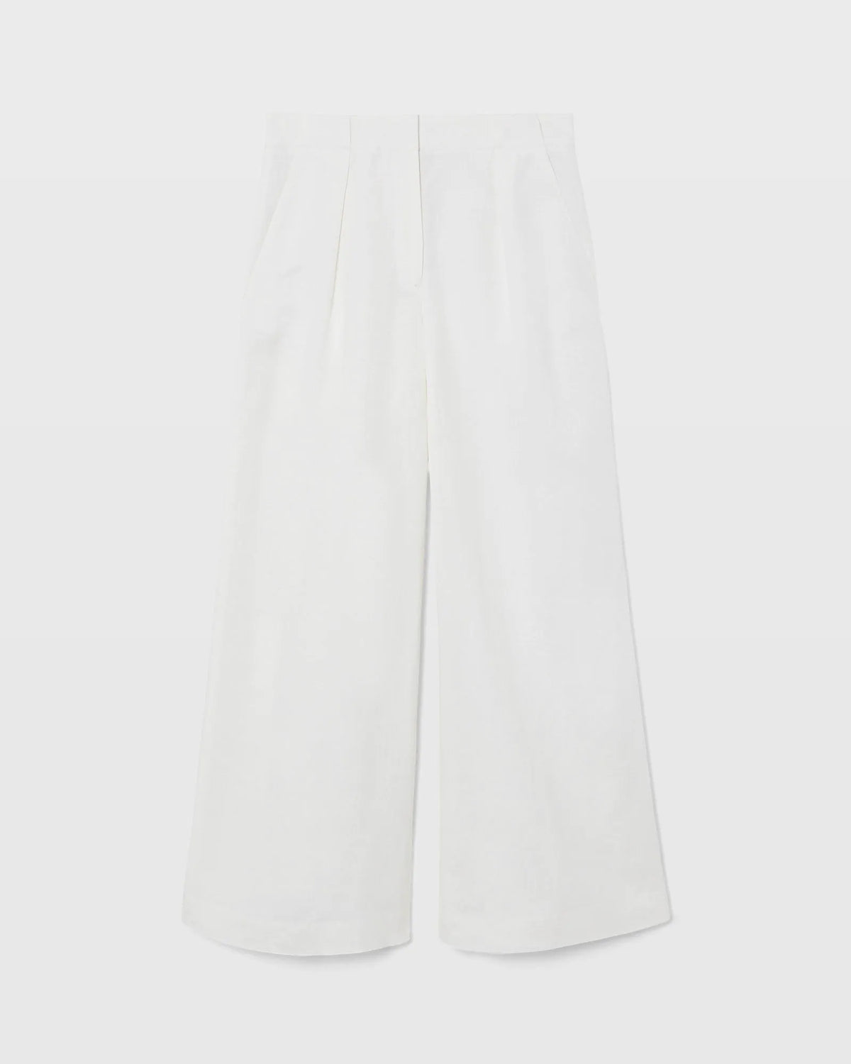 Wide Leg Linen Blend Trouser