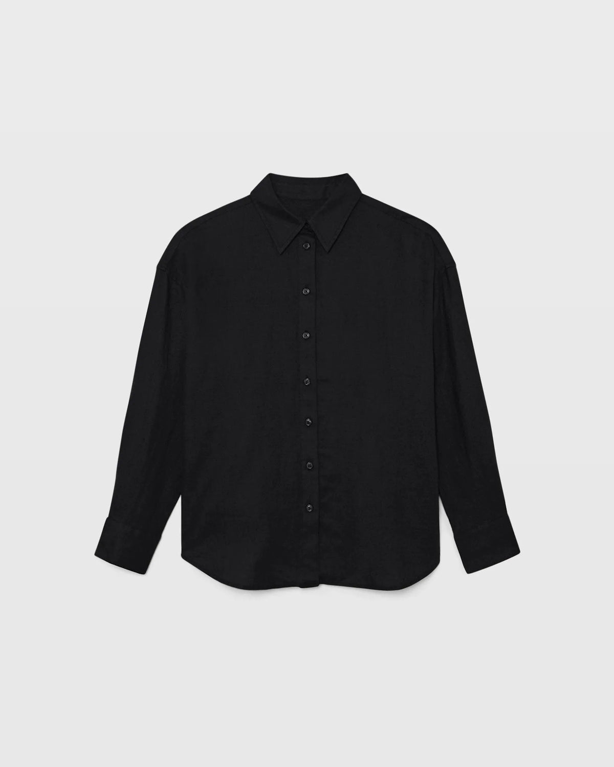Relaxed Linen Button-Down Shirt