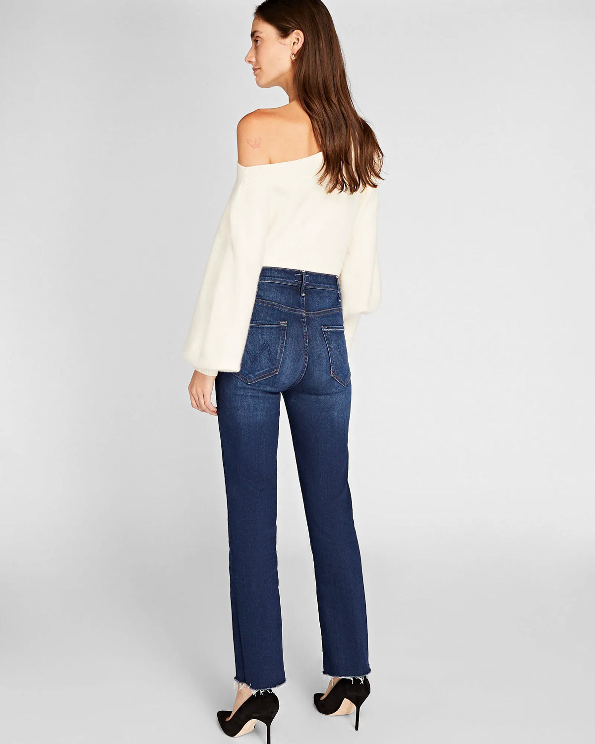MOTHER The Hustler Ankle Fray Jeans