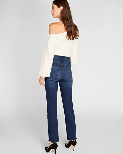 MOTHER The Hustler Ankle Fray Jeans
