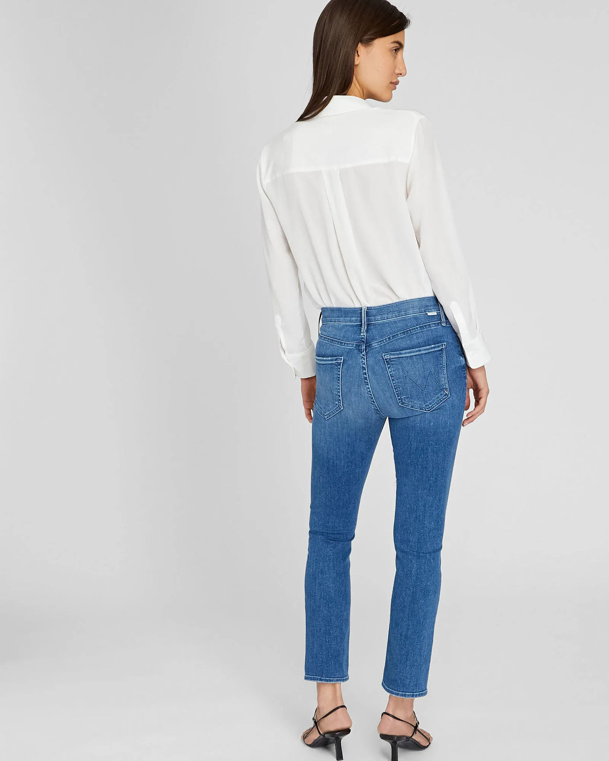 MOTHER Mid Rise Dazzler Ankle Jeans