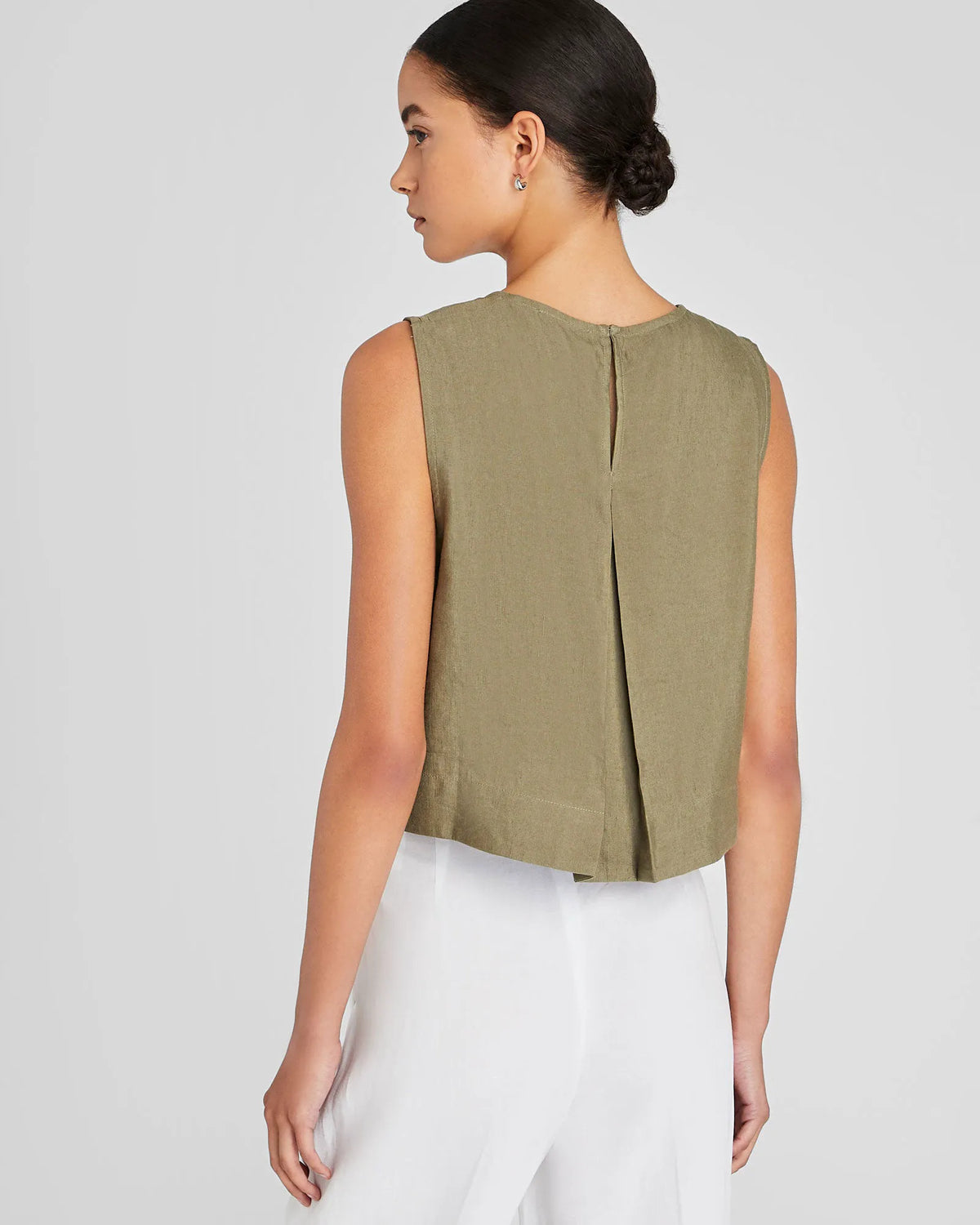 Linen Cropped Shell