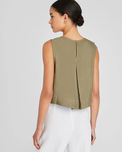 Linen Cropped Shell