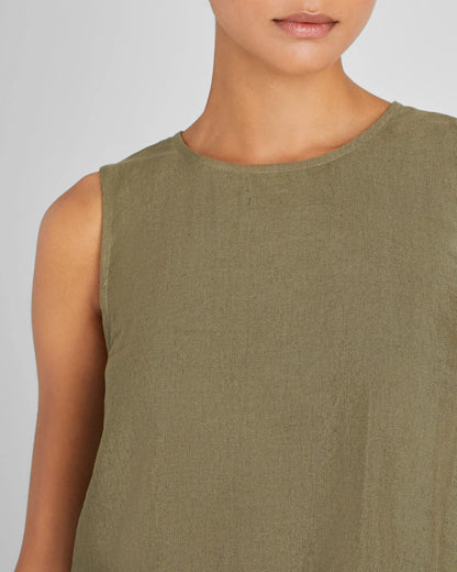 Linen Cropped Shell