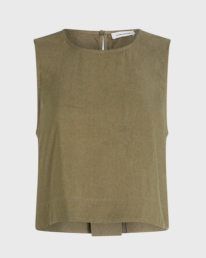 Linen Cropped Shell