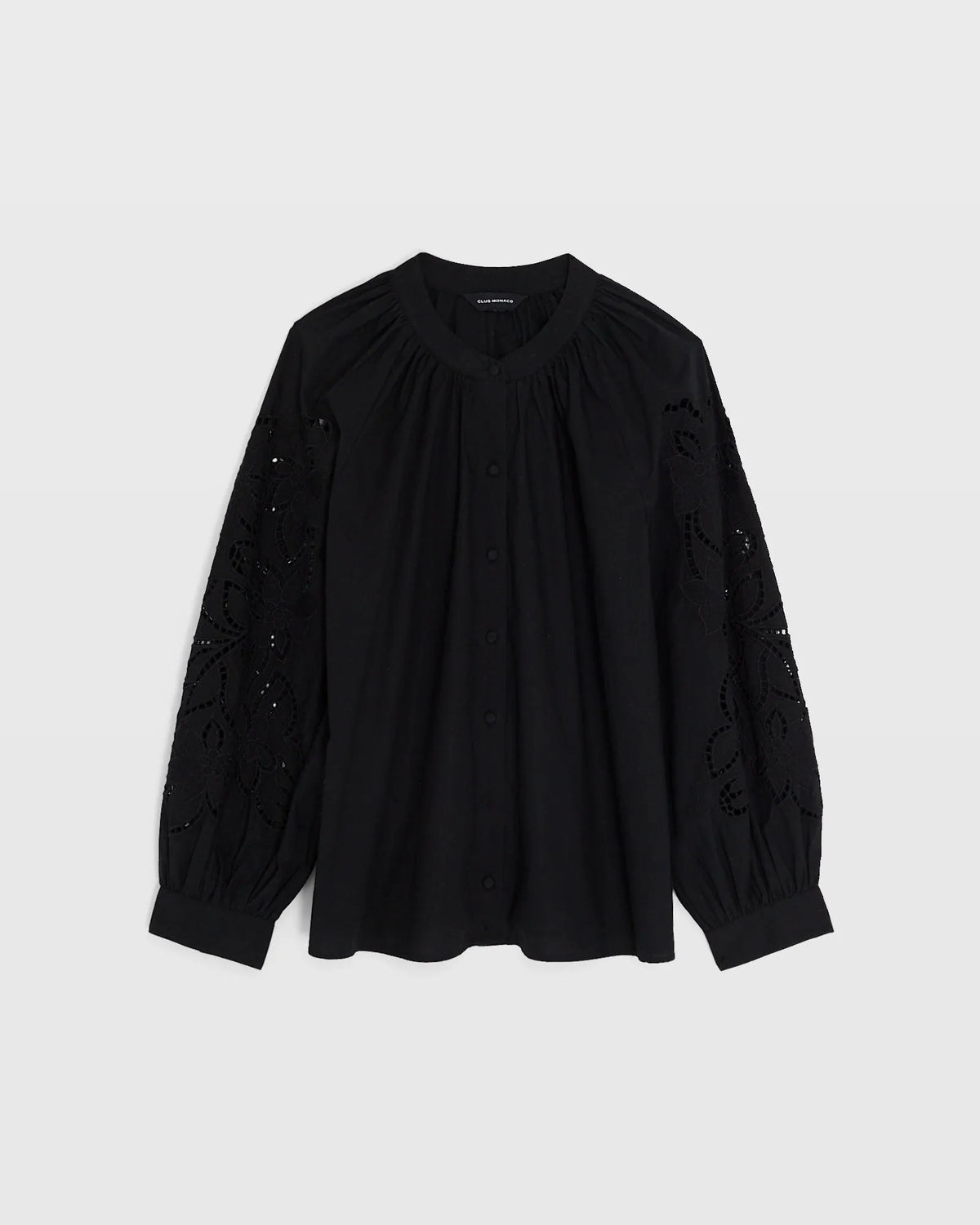 Eyelet Sleeve Top