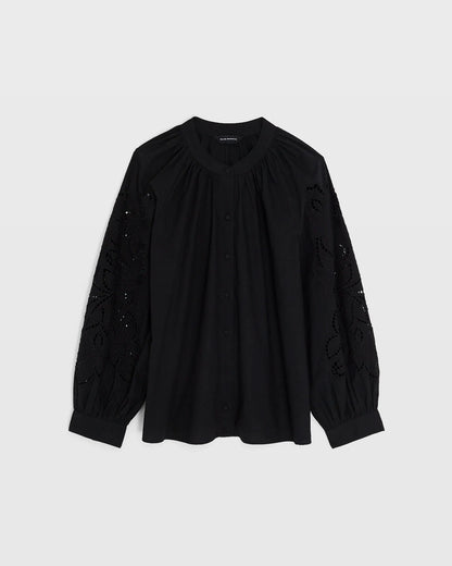 Eyelet Sleeve Top