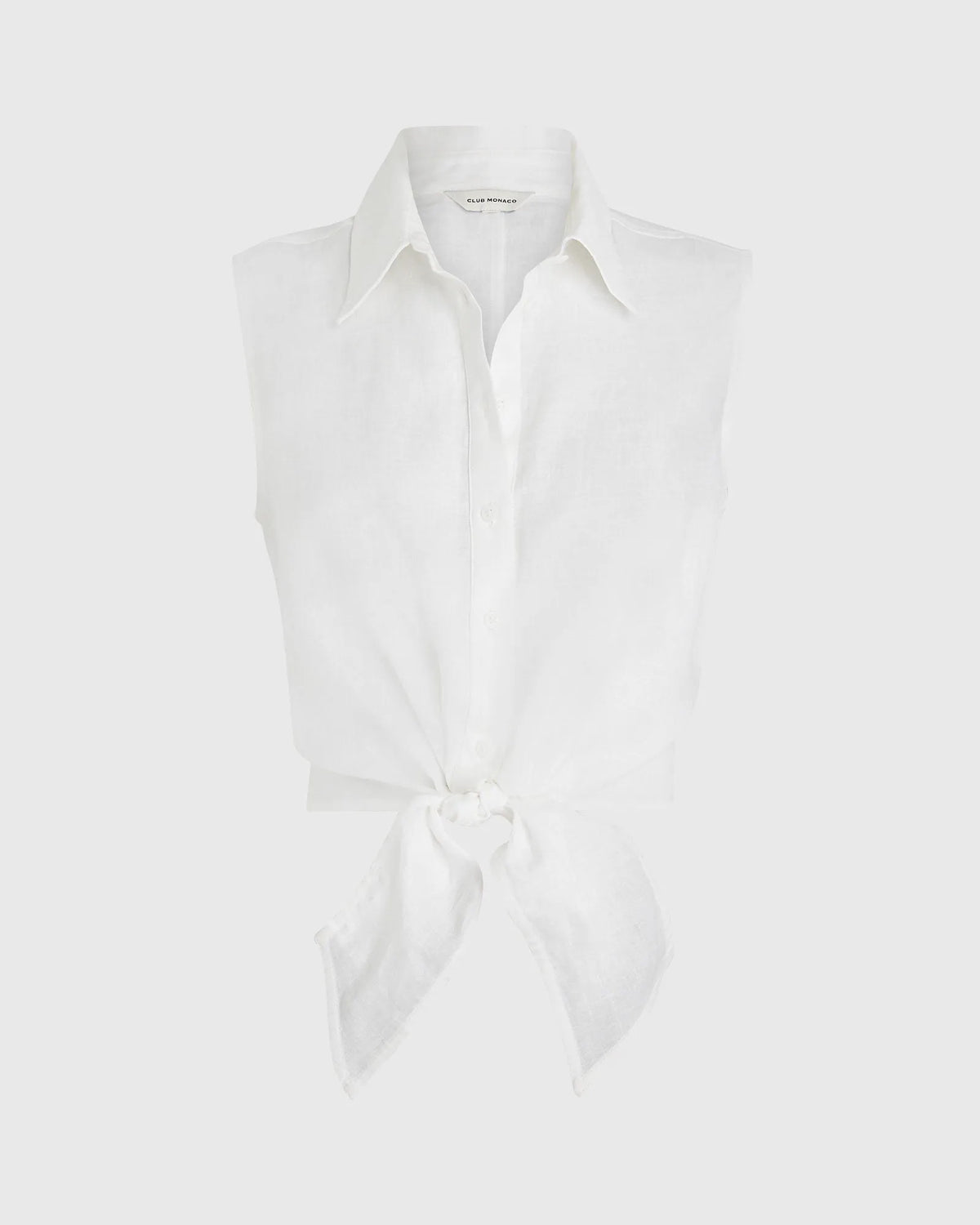 Sleeveless Linen Top