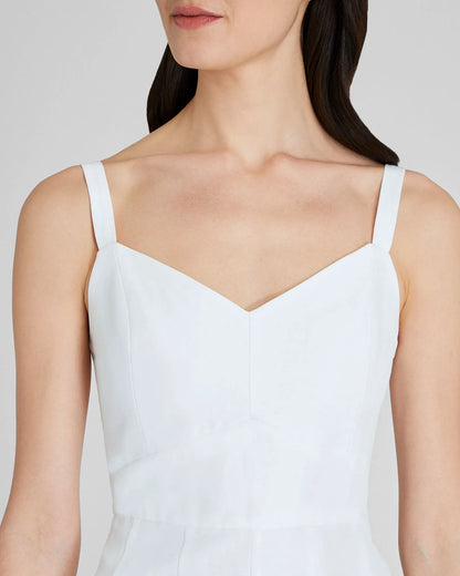 Fluted Hem Mini Dress