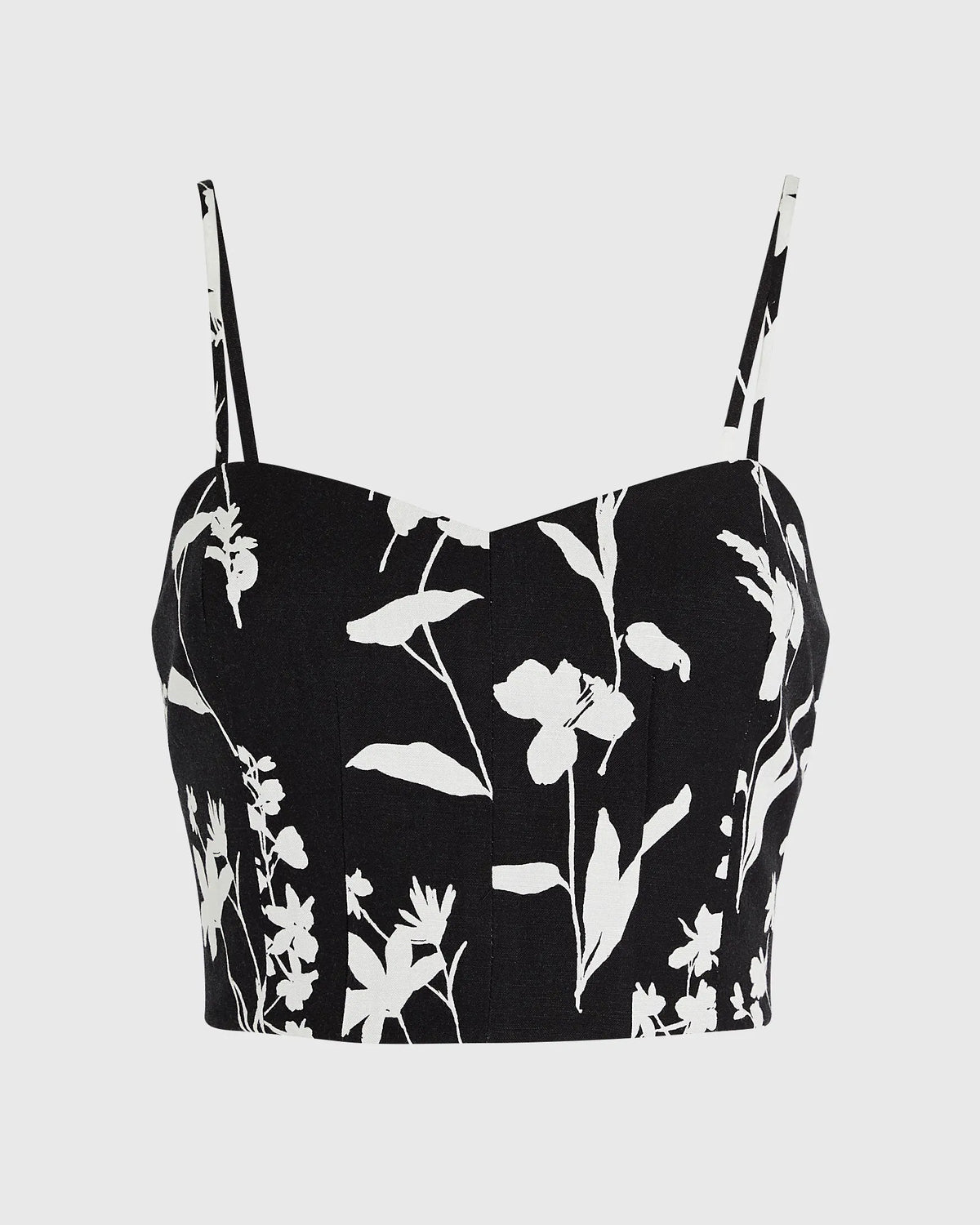 Printed Smocked Bandeau Top