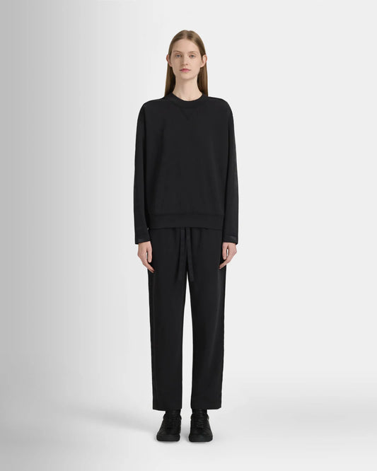 Satin Stripe Sweatshirt