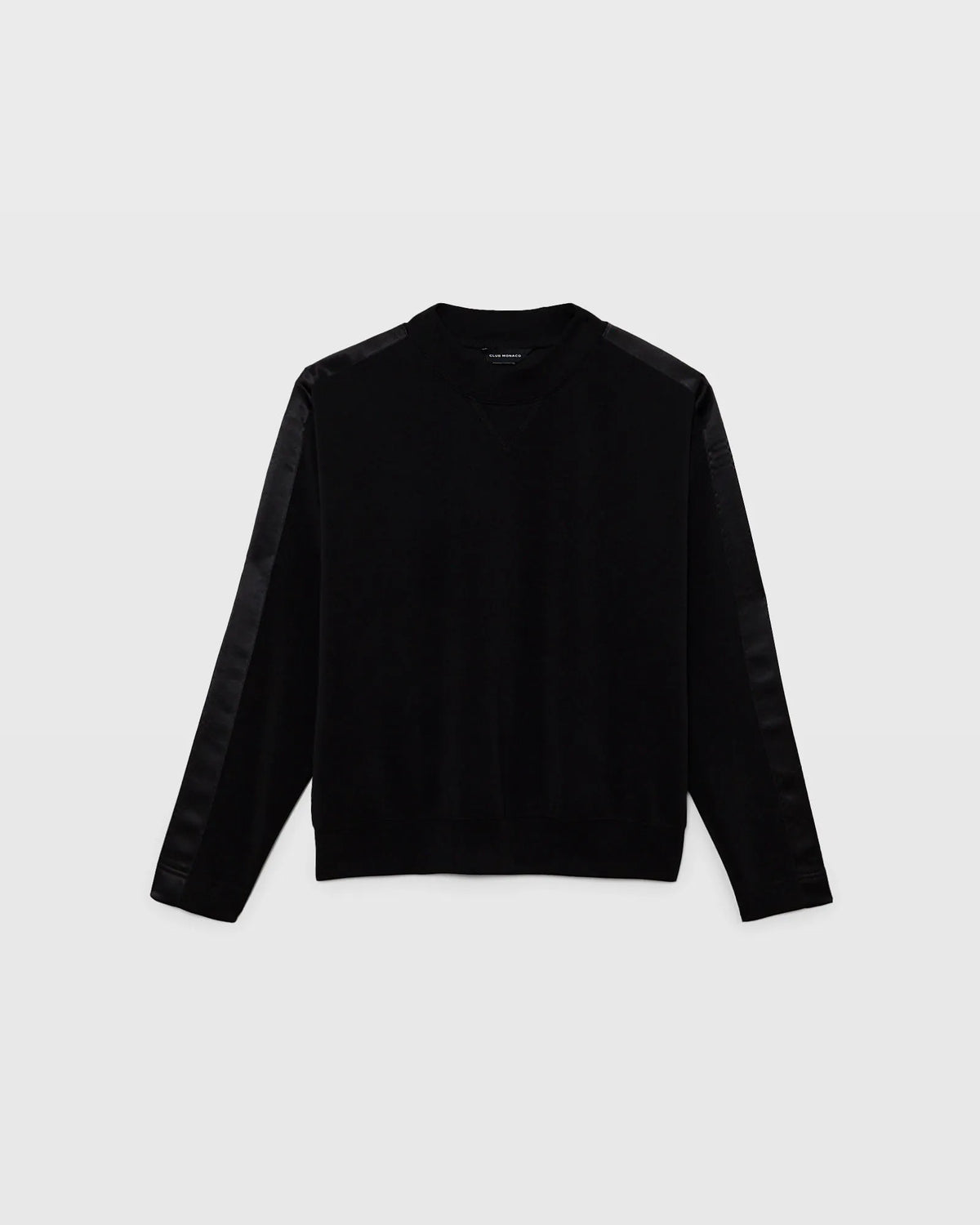 Satin Stripe Sweatshirt