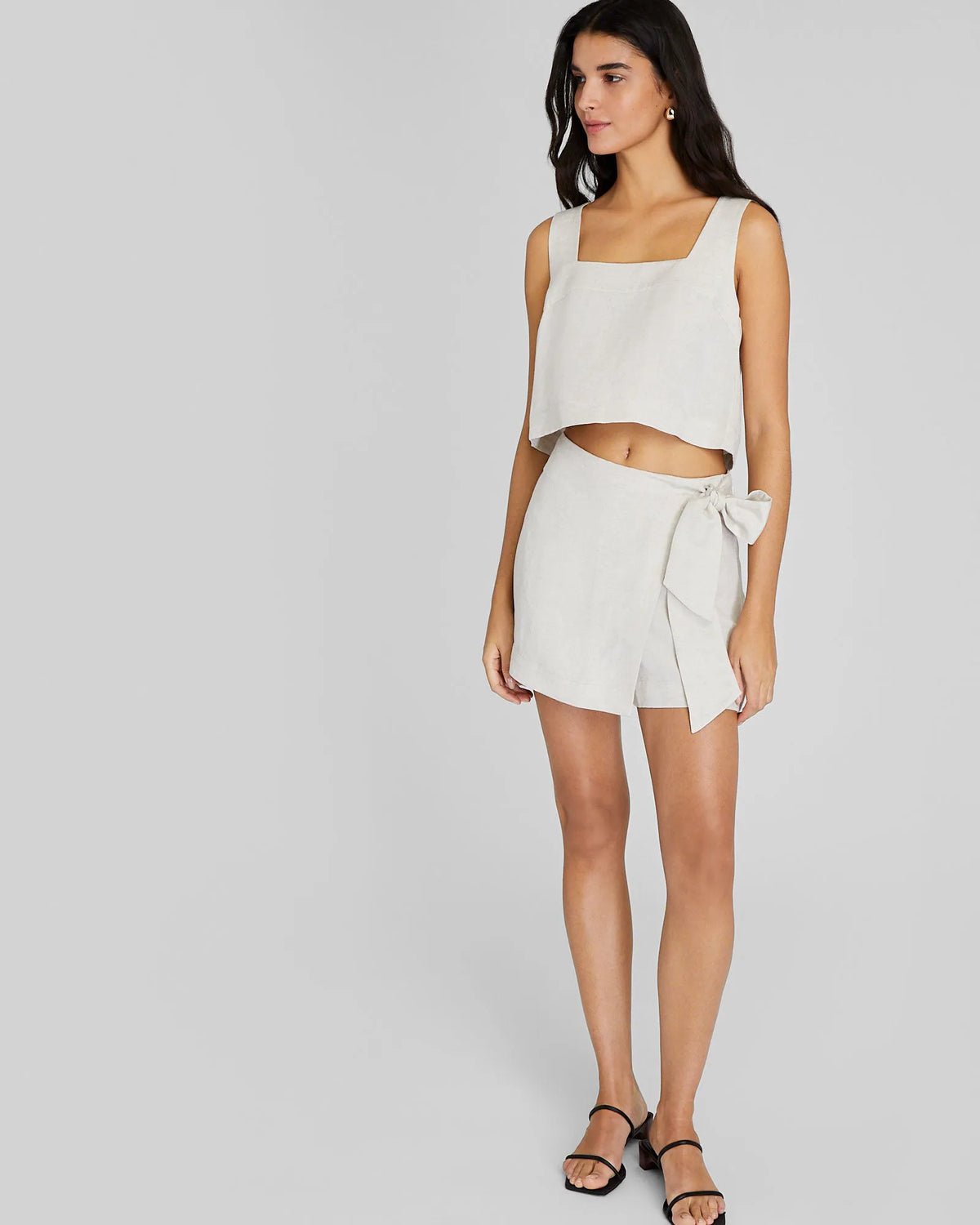 Linen Blend Shell Top