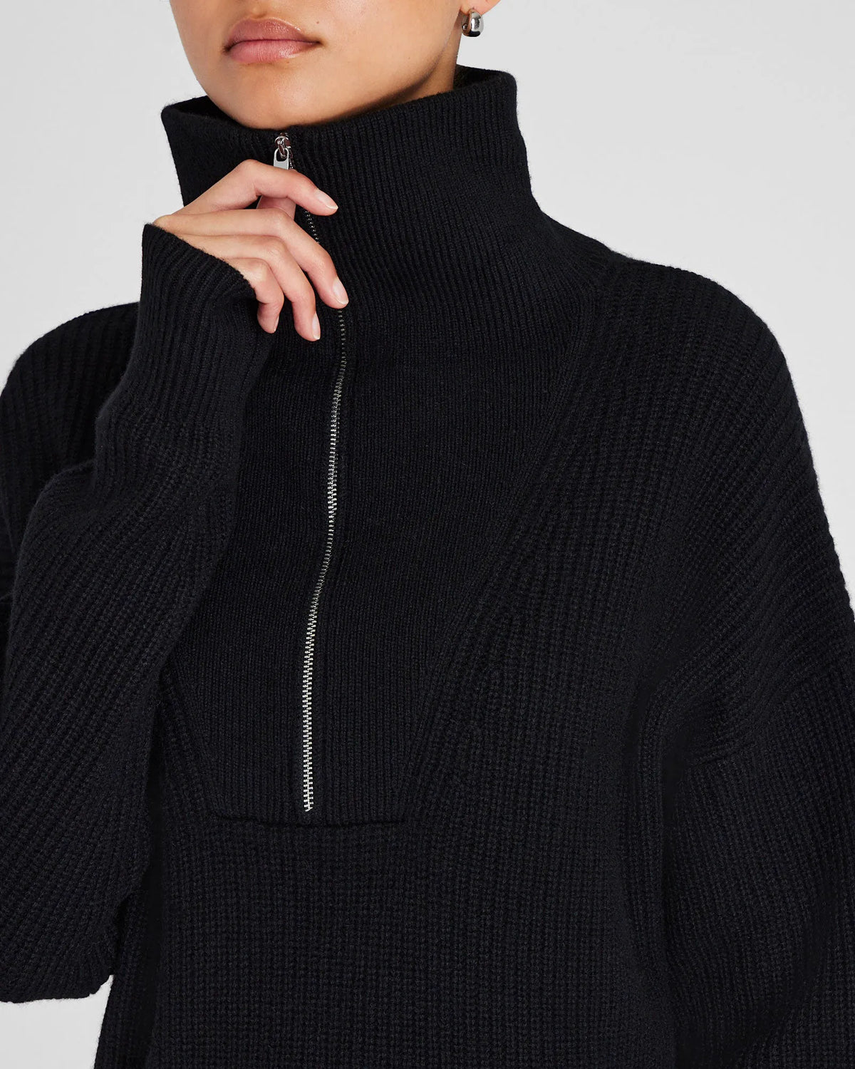 Cashmere Quarter-Zip Sweater