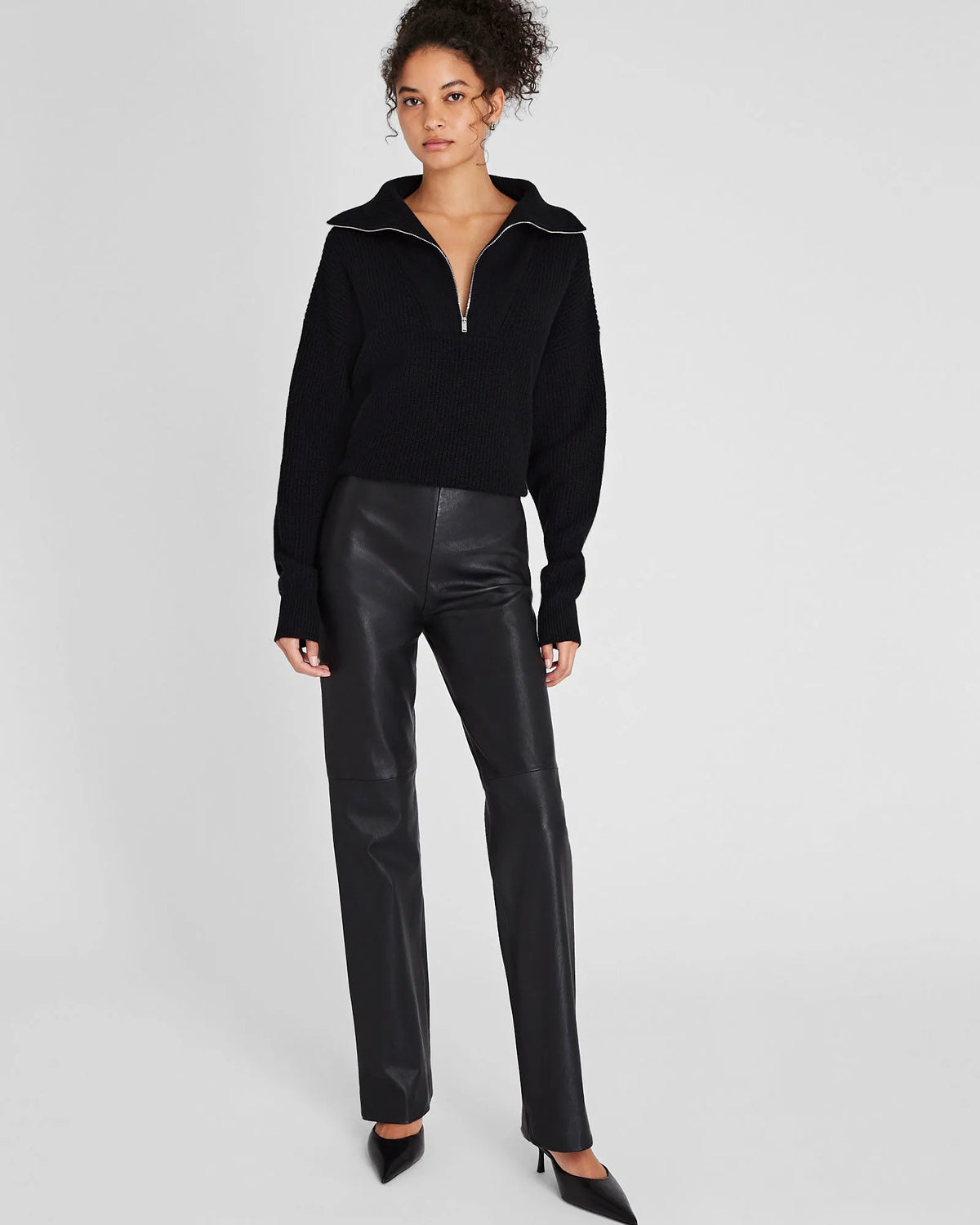 Cashmere Quarter-Zip Sweater