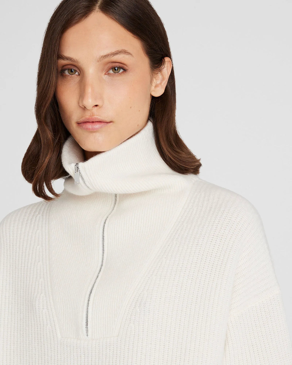 Cashmere Quarter-Zip Sweater