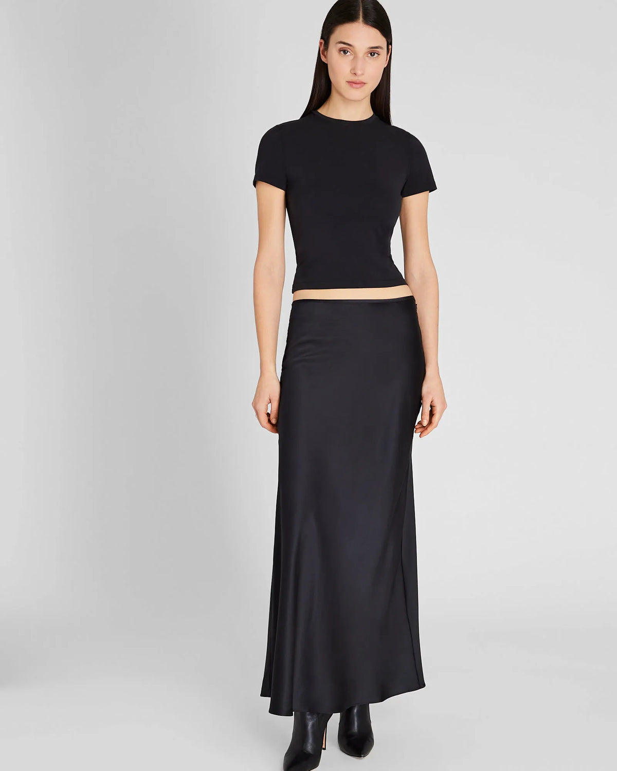 Silk Charmeuse Maxi Skirt