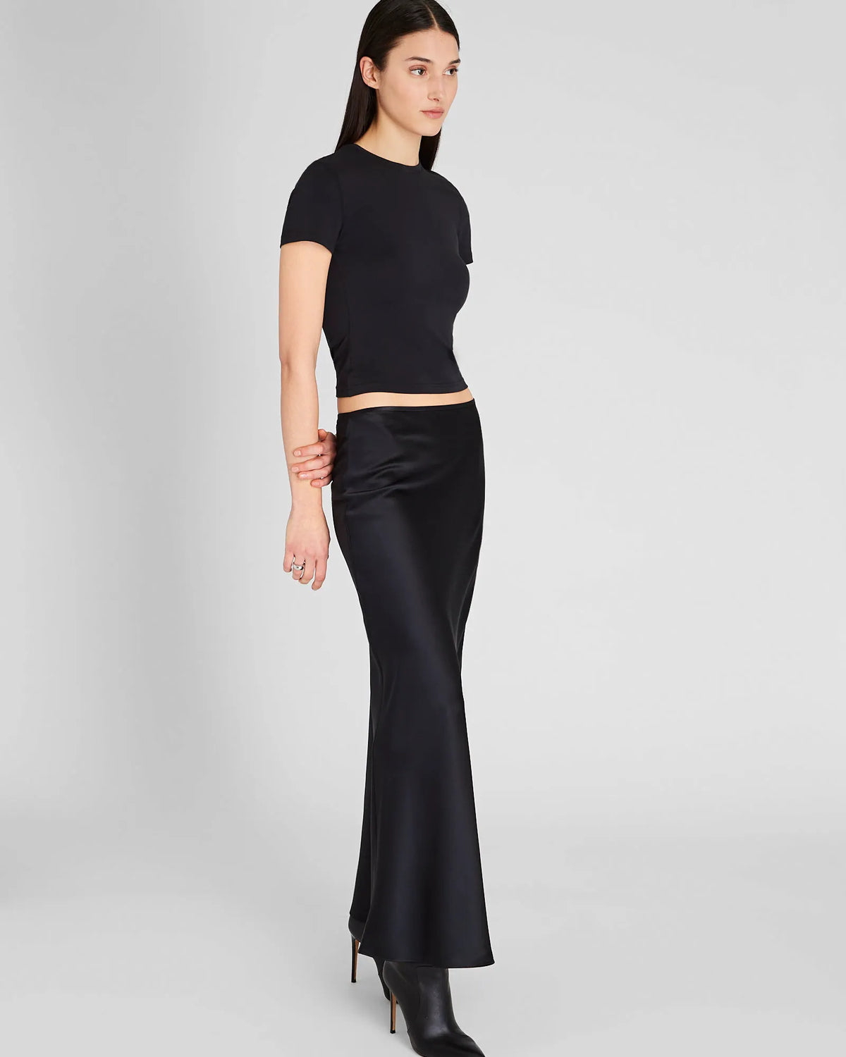 Silk Charmeuse Maxi Skirt