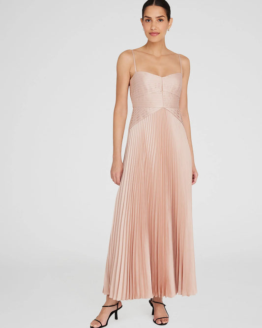 Pleated Occasion Maxi Dress