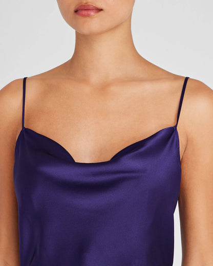 Silk Charmeuse Cowl Neck Cami