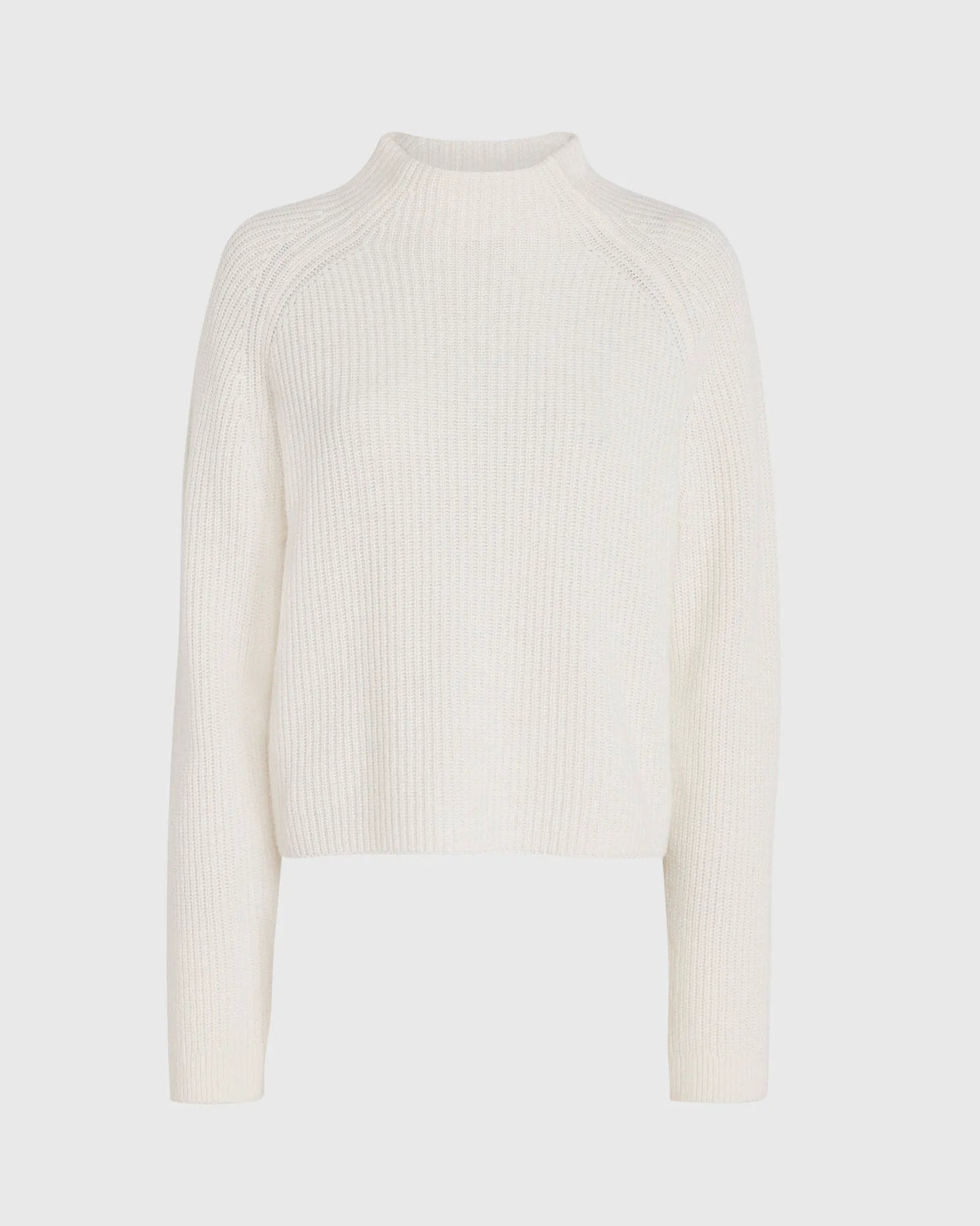 Cashmere Cropped Mockneck Sweater