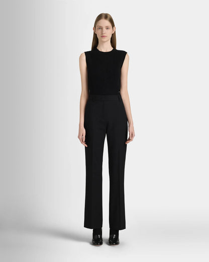 High Rise Fluid Crepe Trouser