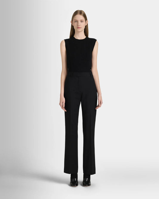 High Rise Fluid Crepe Trouser