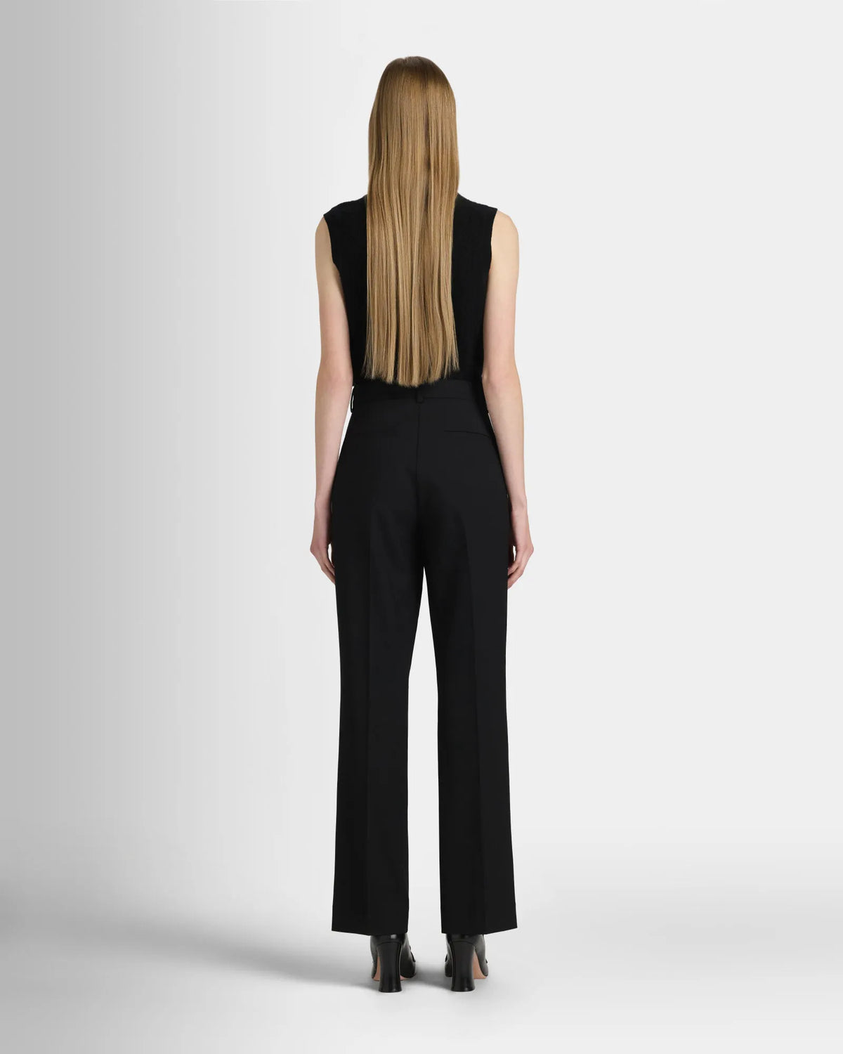High Rise Fluid Crepe Trouser