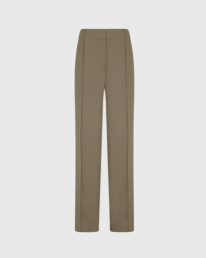 High-Rise Fluid Crepe Trouser