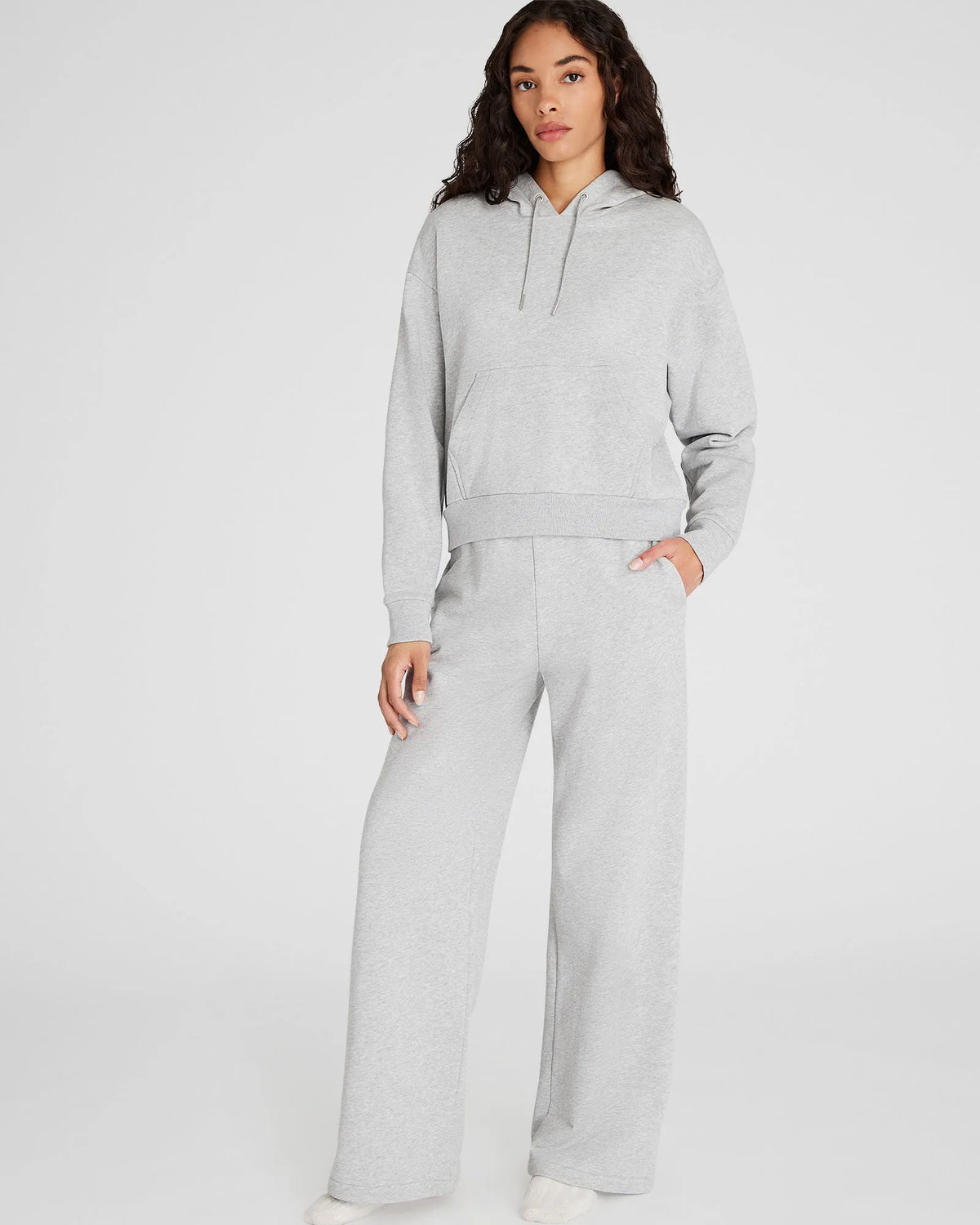 Classic Cropped Cotton Hoodie