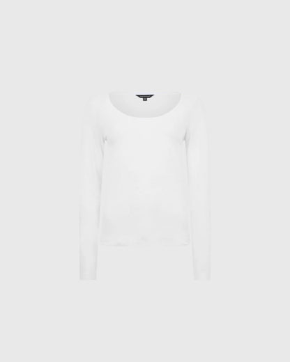Long Sleeve Bowee Scoop Neck Top