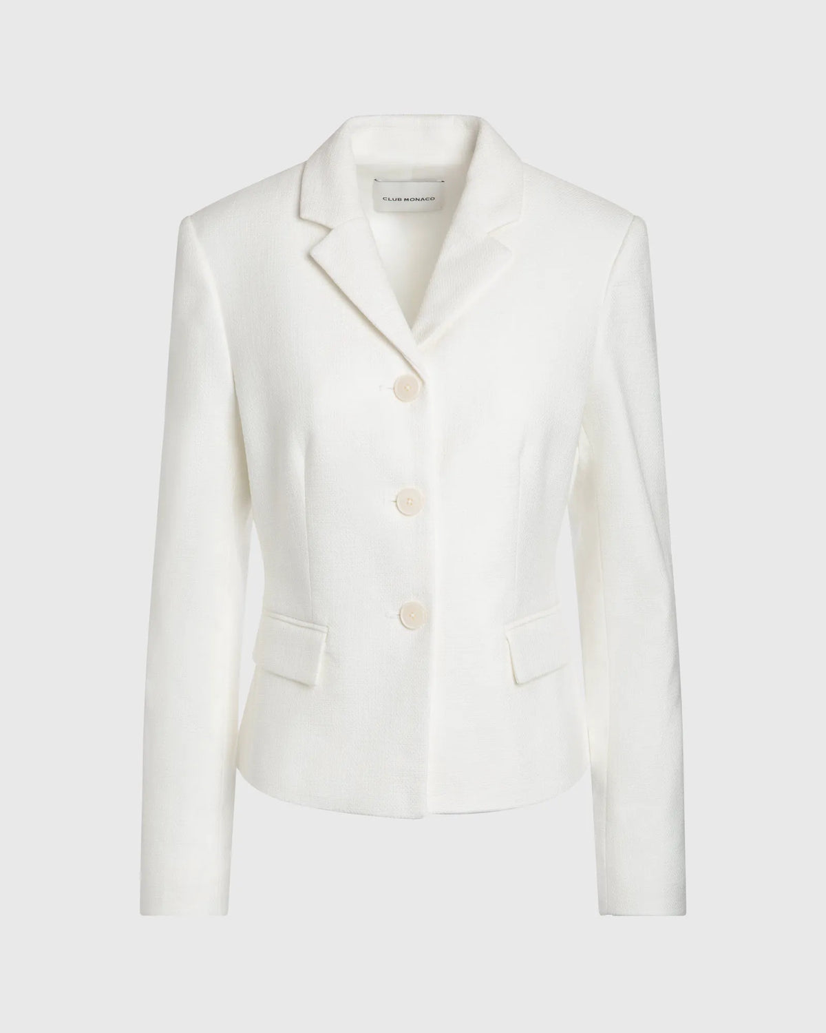 3-Button Bouclé Jacket