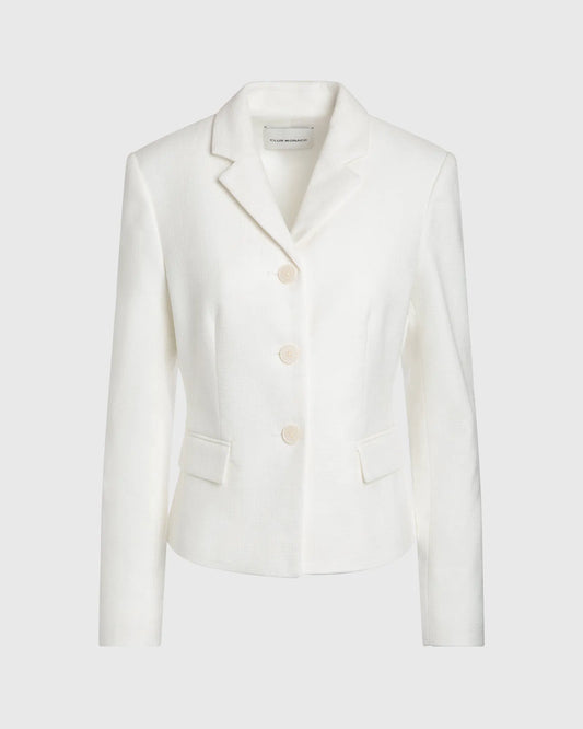3-Button Bouclé Jacket