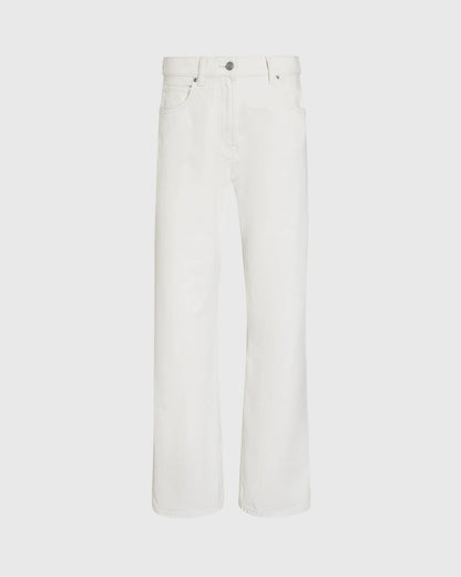 Straight Leg Cotton Twill Pant