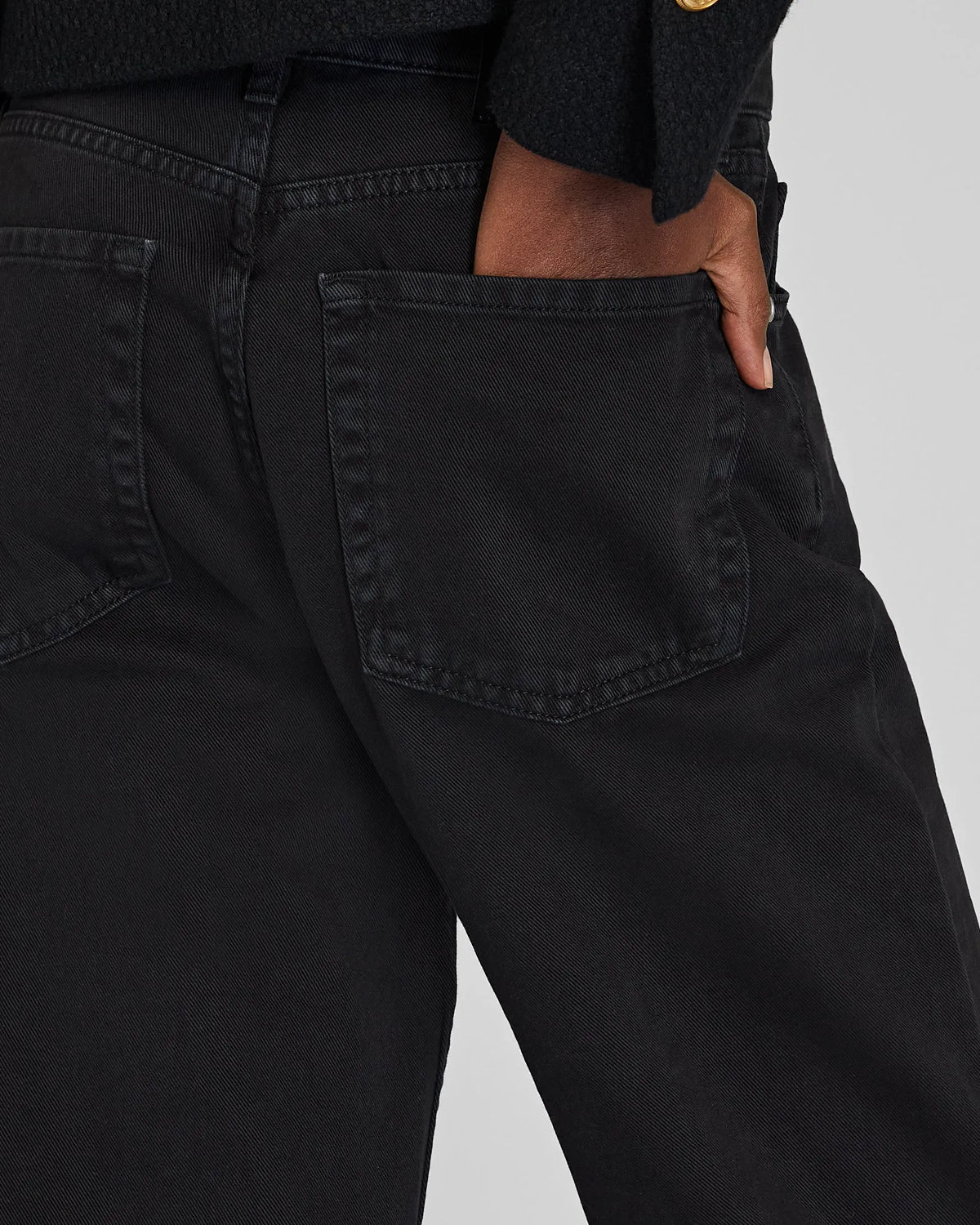 Straight Leg Cotton Twill Pant