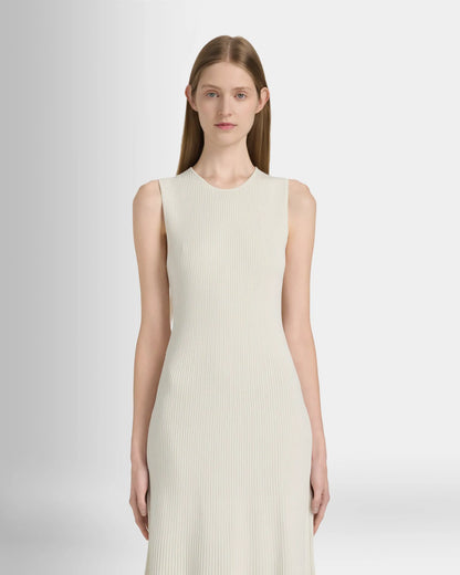 Ribbed Crewneck Midi Dress