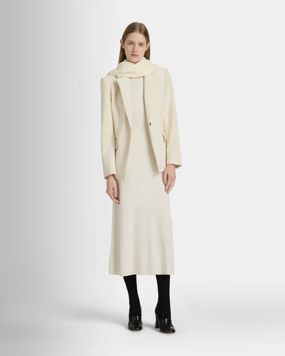 Ribbed Crewneck Midi Dress