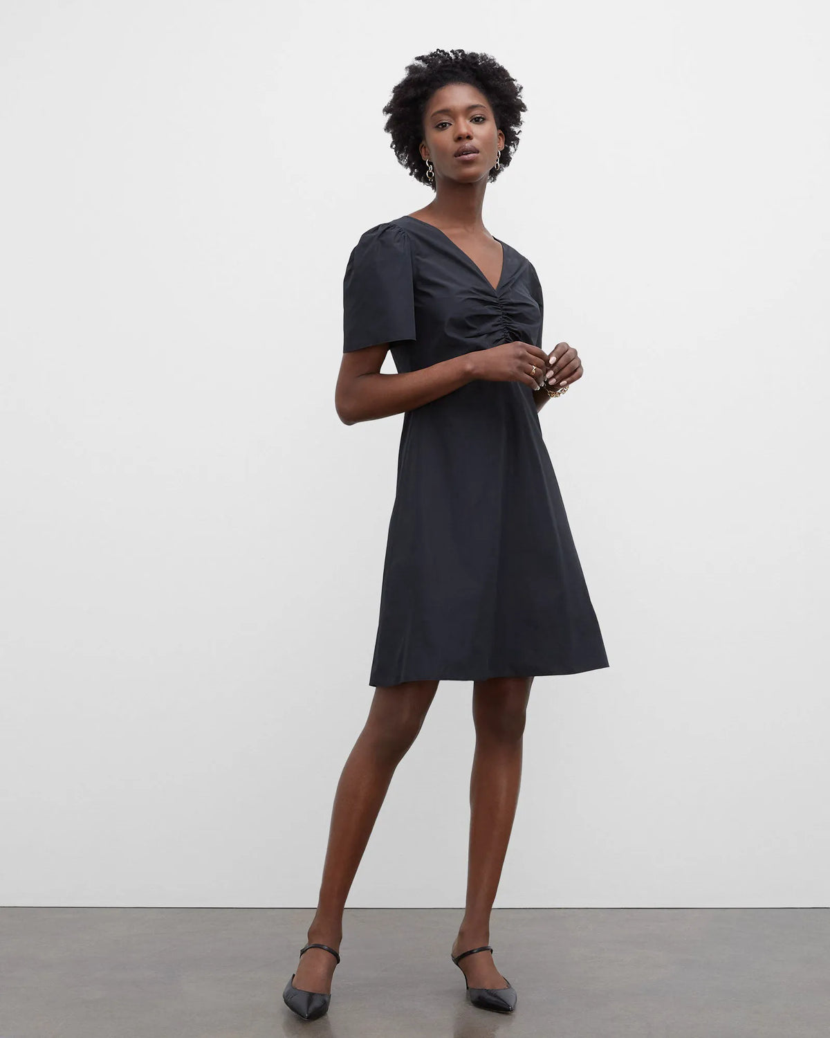 Ruched Front Dress