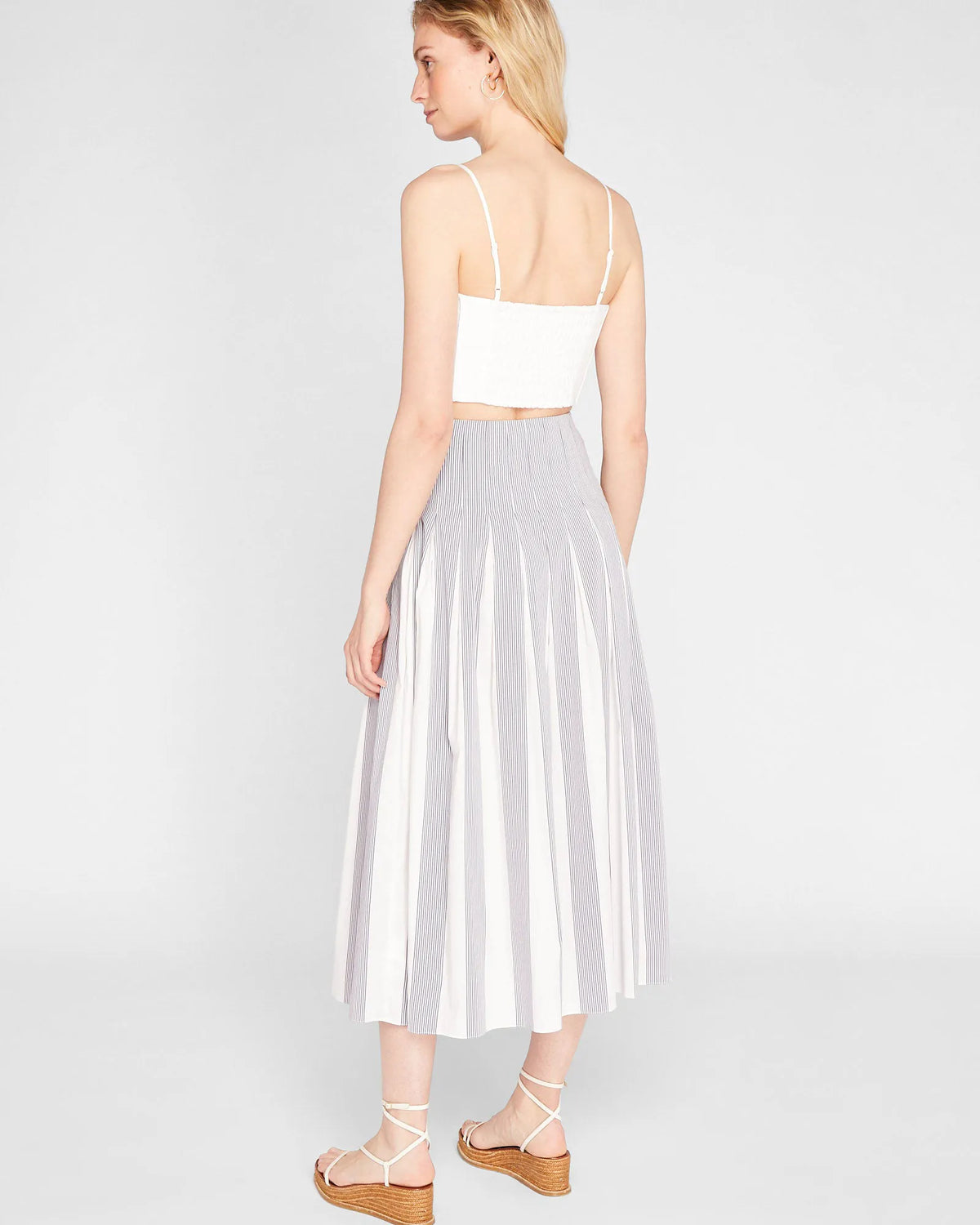 Pintuck Bandeau Top
