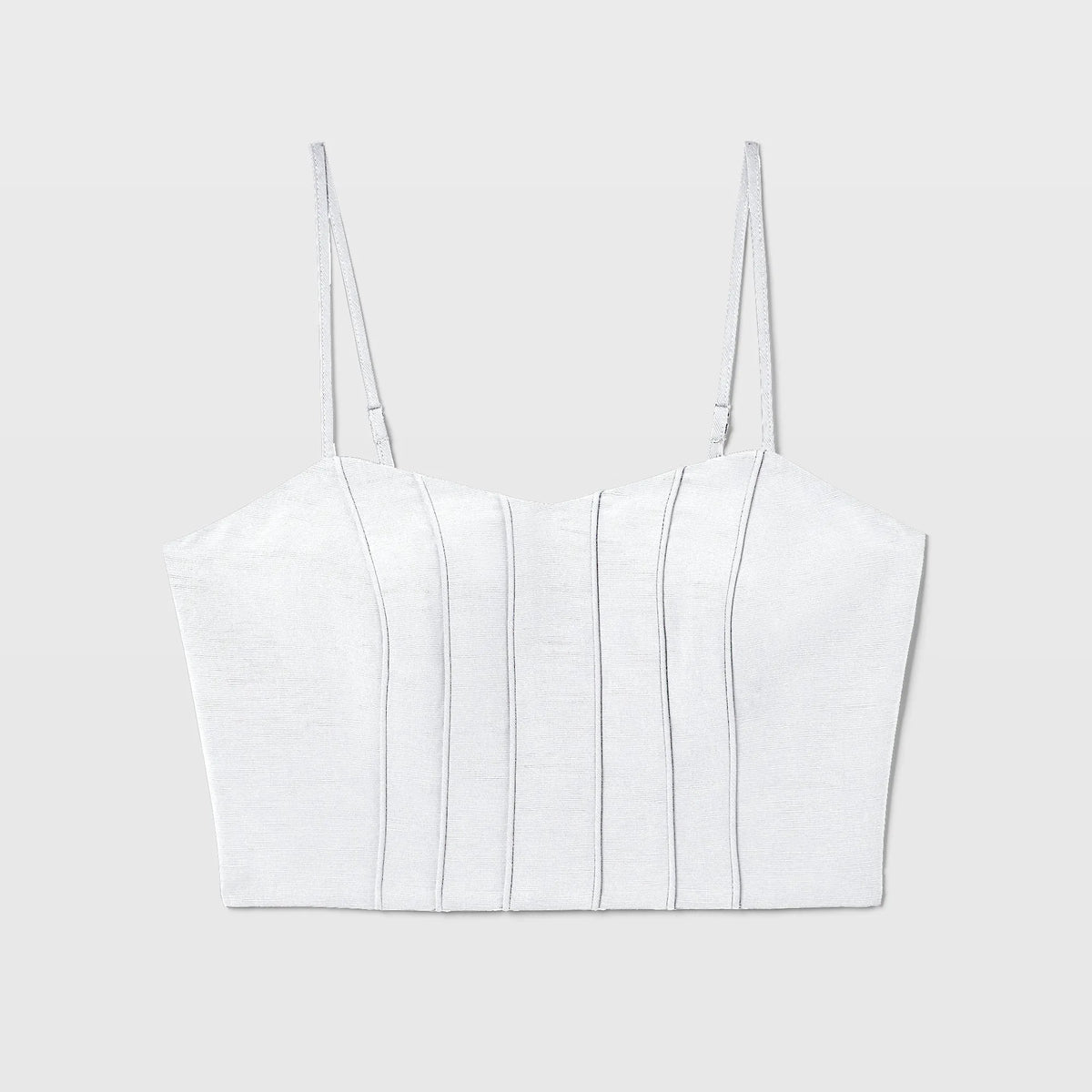 Pintuck Bandeau Top