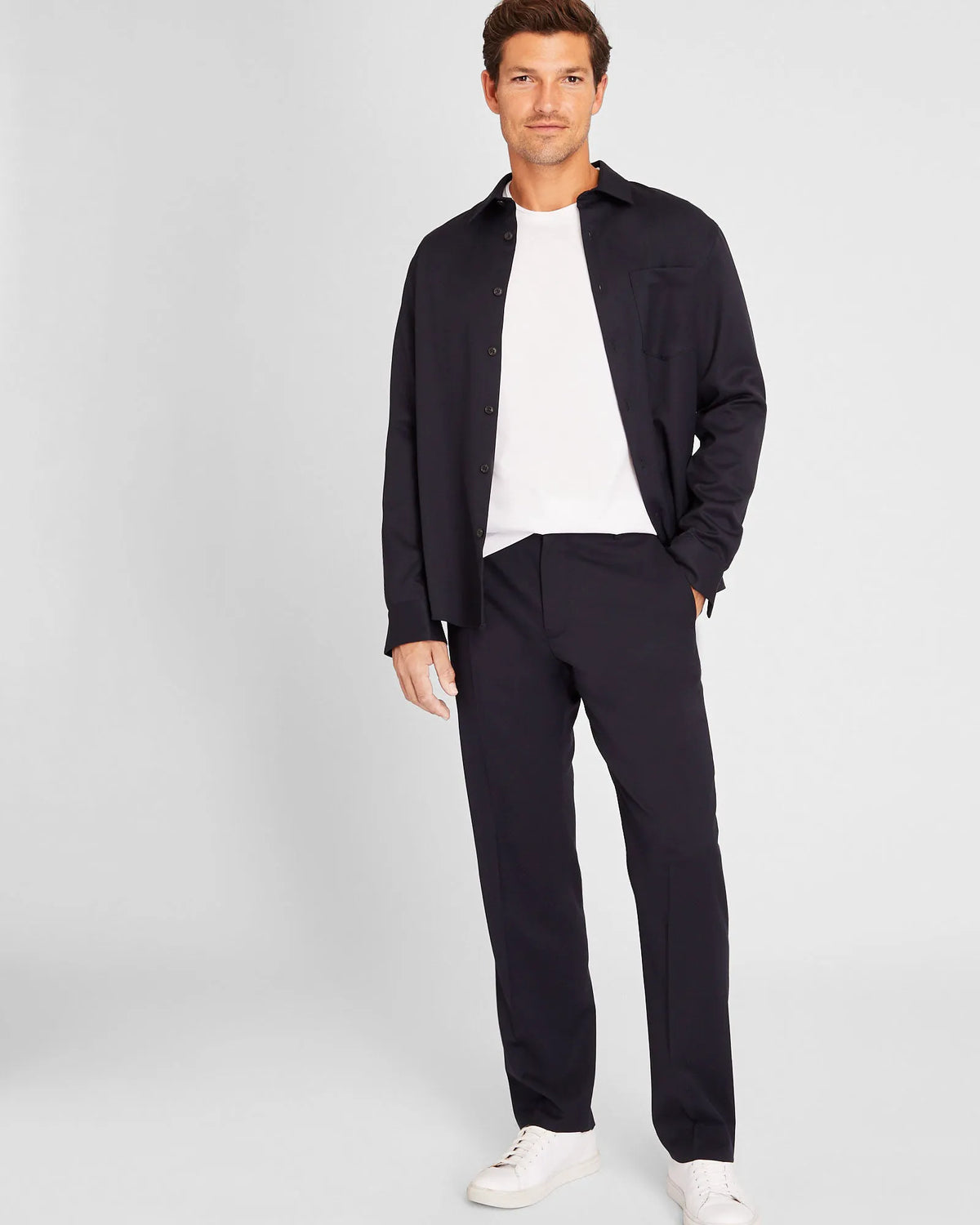 Straight Wool Trouser