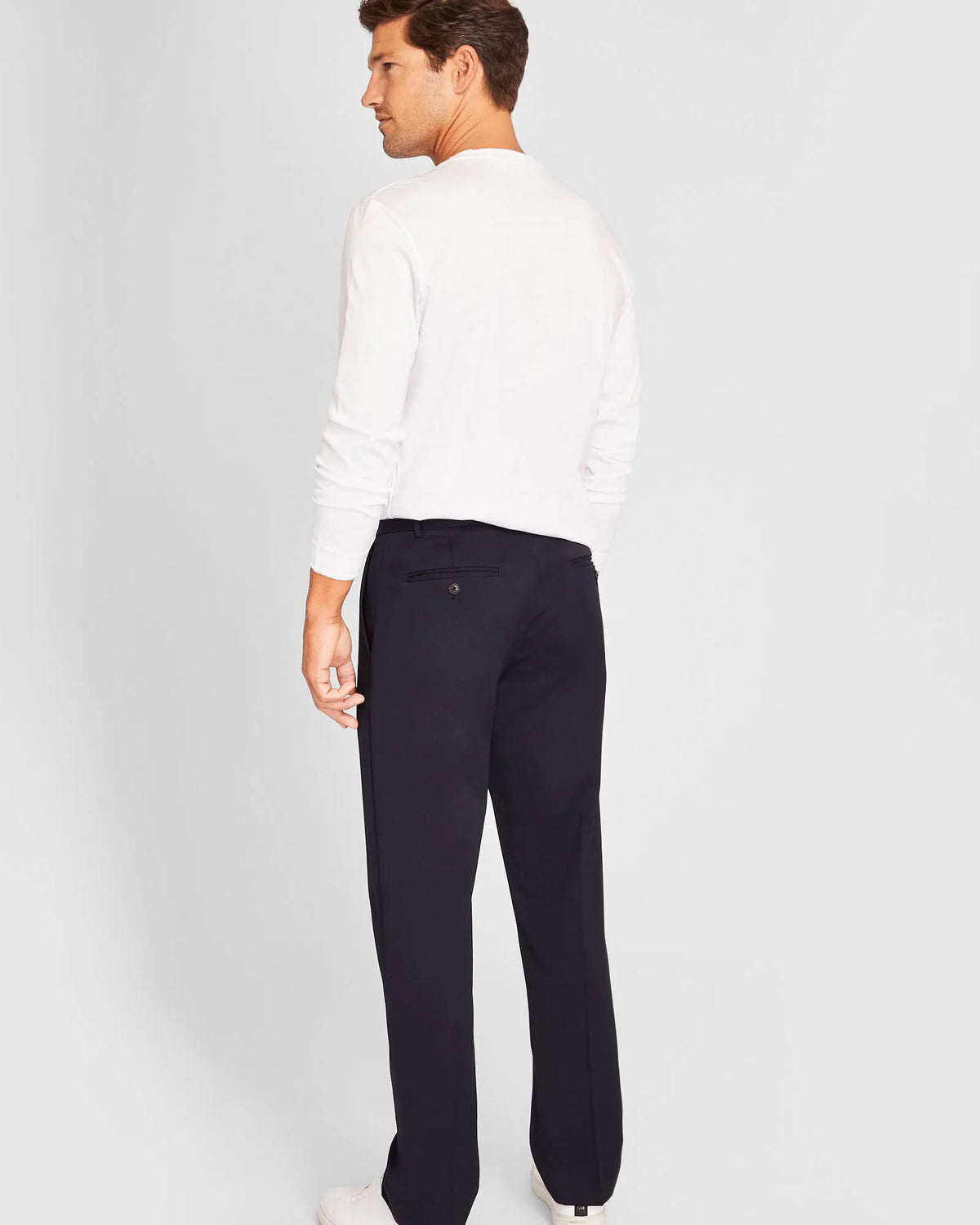 Straight Wool Trouser