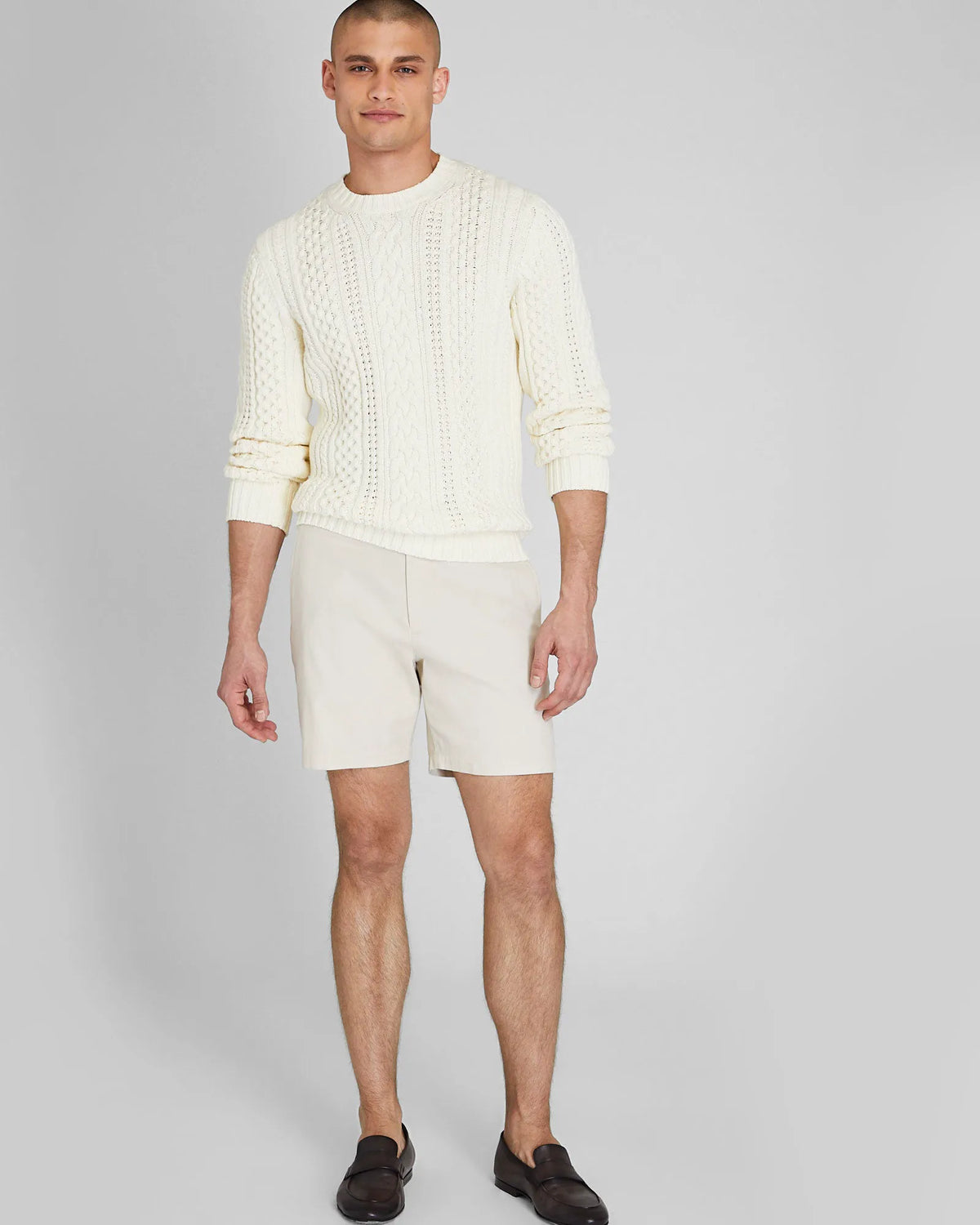 Large Cable Crewneck