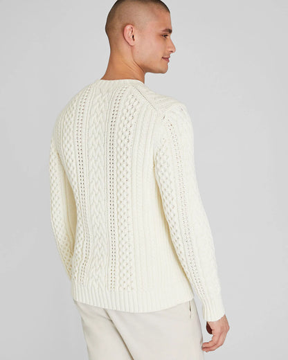 Large Cable Crewneck
