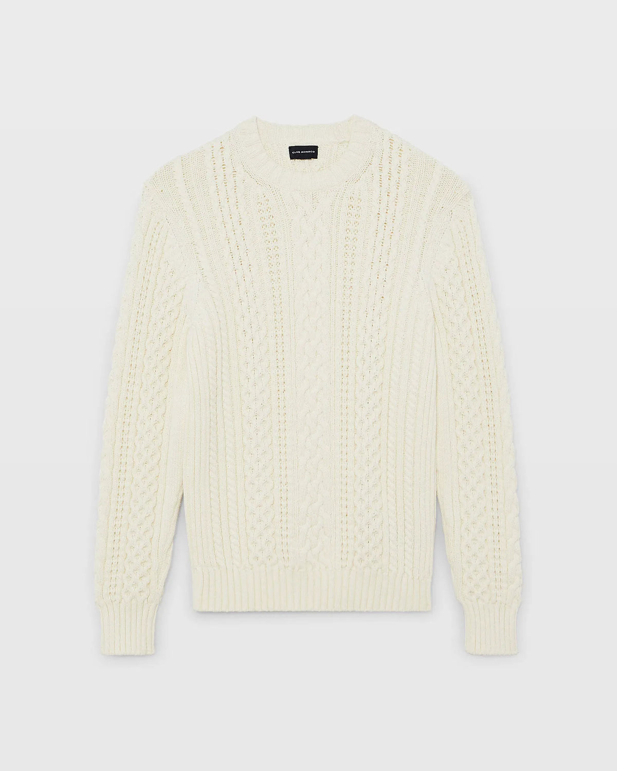 Large Cable Crewneck